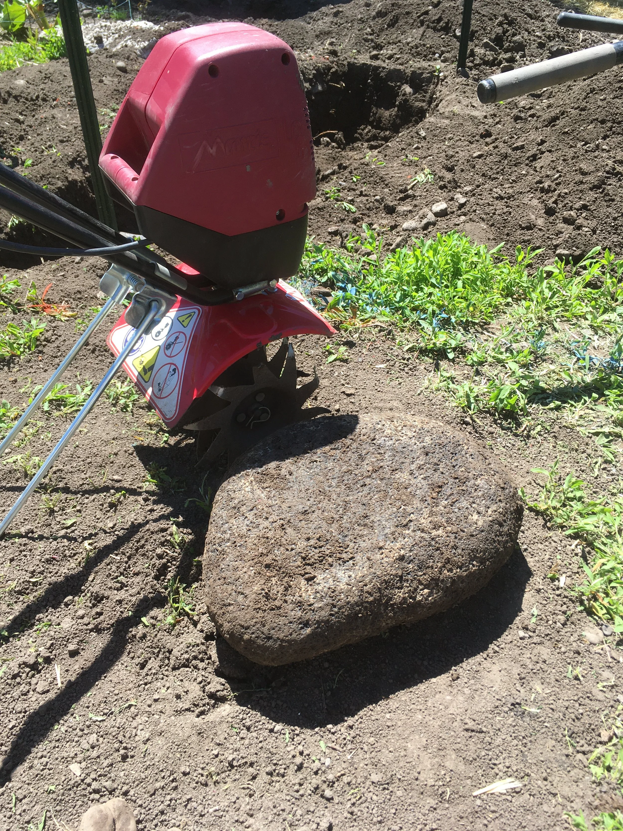 This tiller is amazing.
(Just to be clear, all of these rocks are different rocks.)