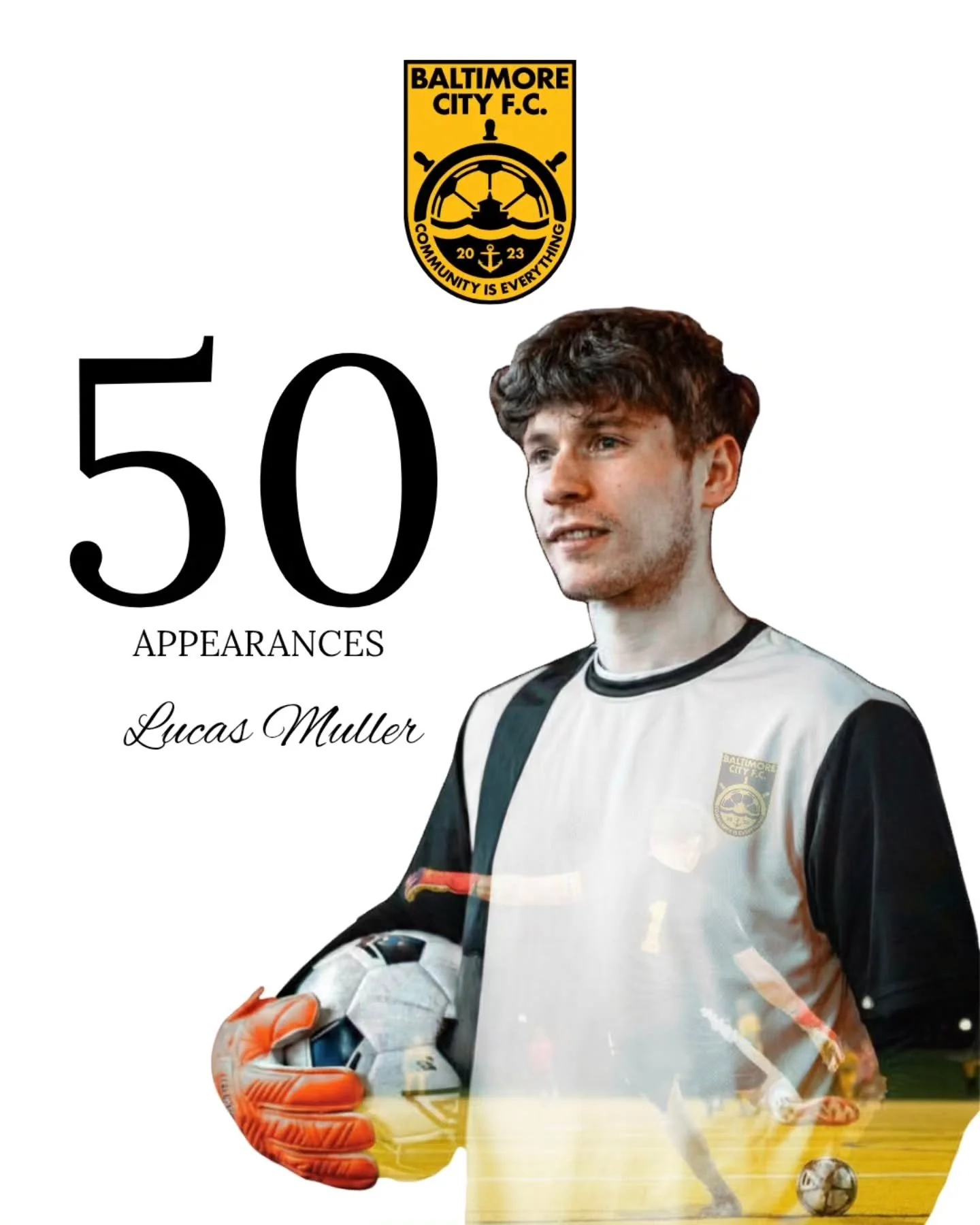 This past weekend our captain and man between the sticks reached a milestone. Please congratulate him and here's to many more! Lucas has been a constant dependable source of composure, leadership, and dependability and everyone at the club is overjoy