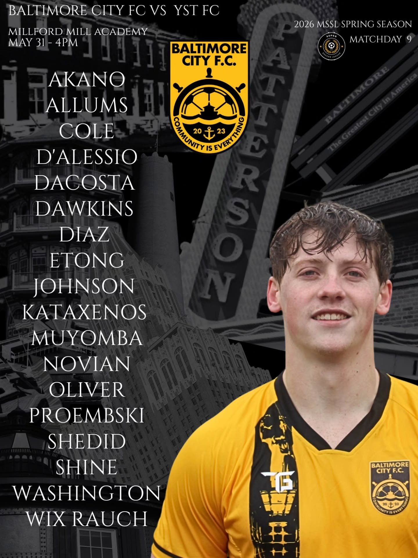 Selection for our super league matchup today!