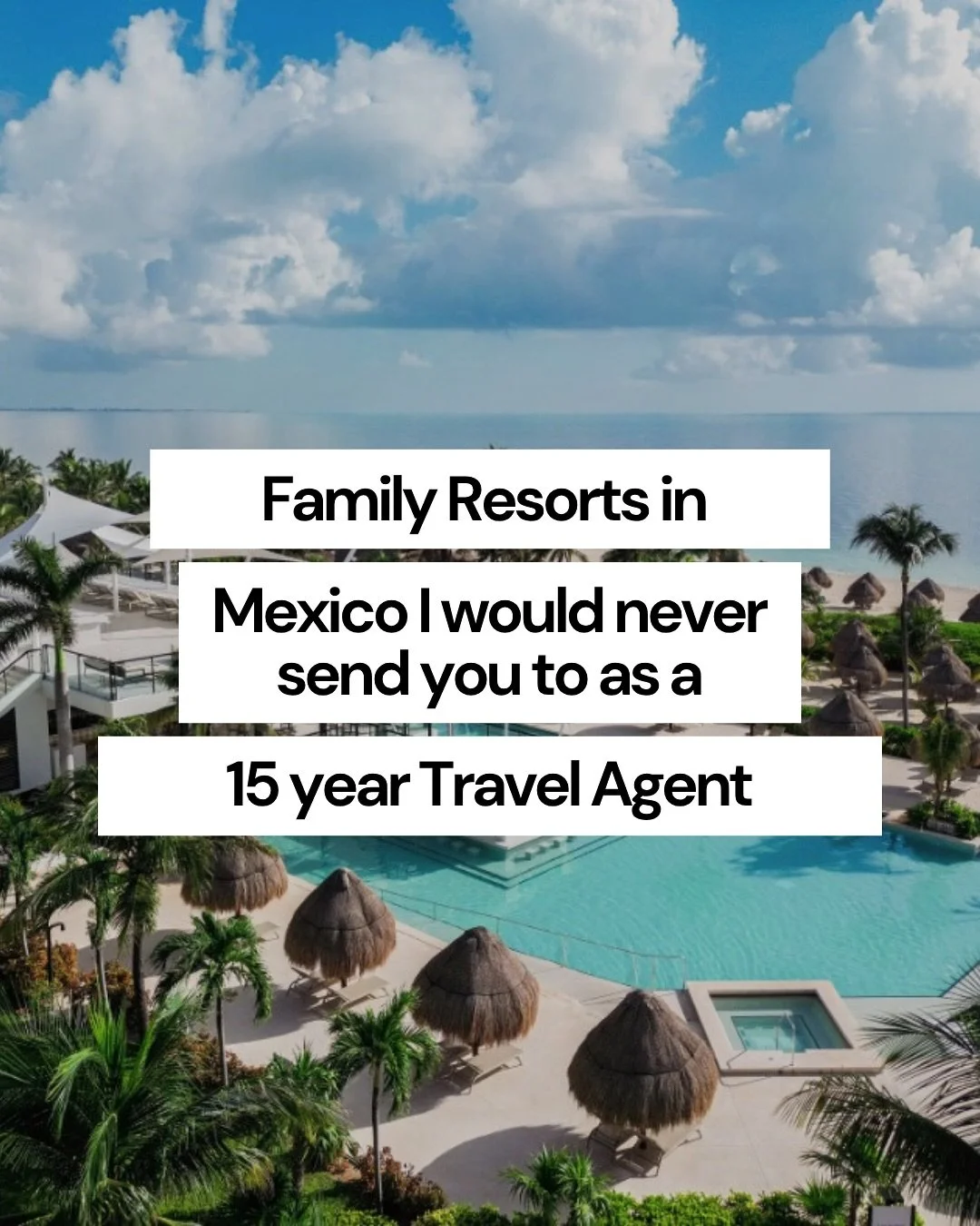 Follow and comment &ldquo;Mexico&rdquo; below, and I&rsquo;ll send you my free guide to the best all inclusive resorts in Cancun &amp; Riviera Maya Mexico for families. 🌴 

***If your settings are private and you don&rsquo;t follow us, the message w