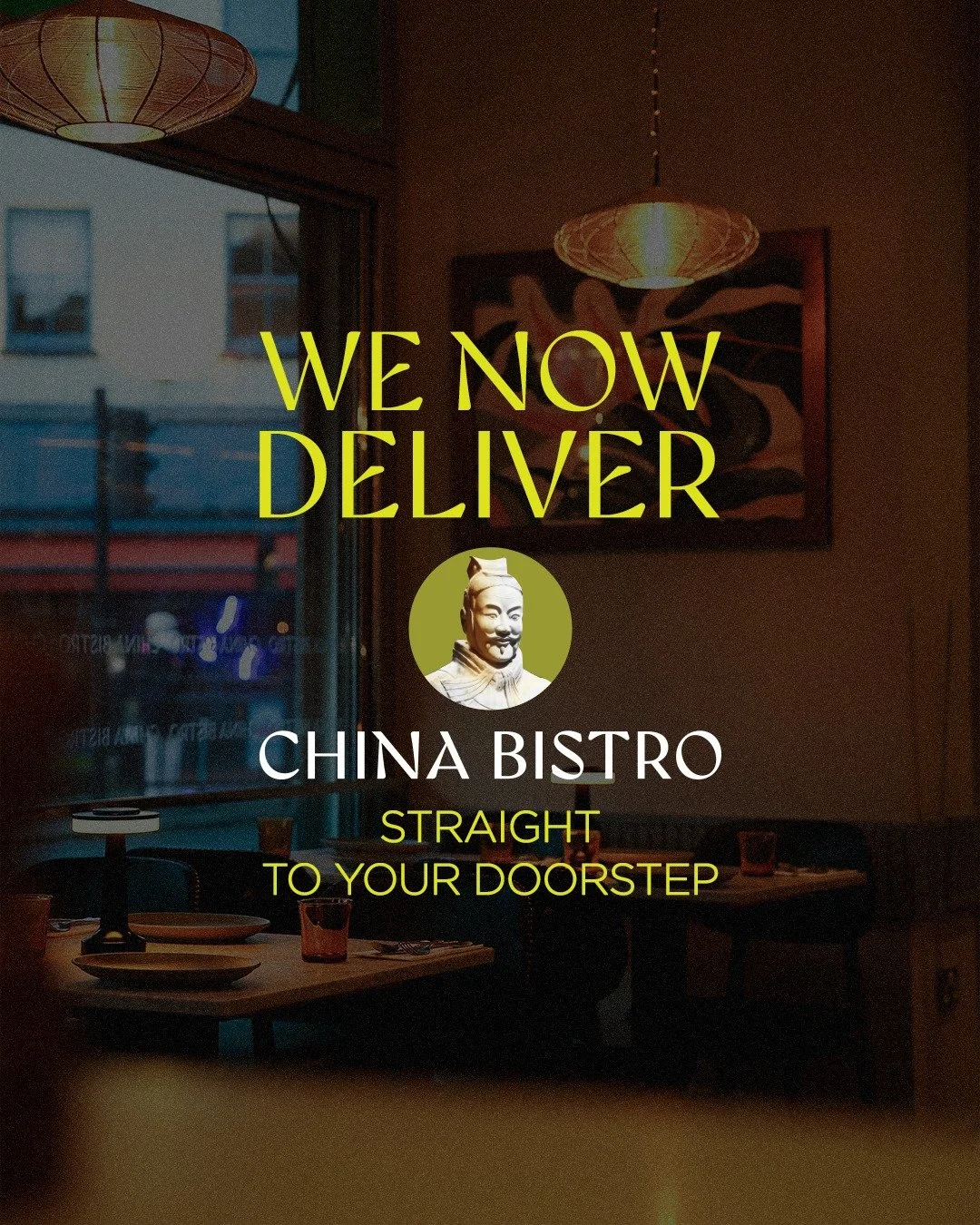Craving something comforting? We&rsquo;ve got you.

From warm, flavour-packed bowls to your favourite bites China Bistro now comes straight to your doorstep. 
No queues, no waiting just good food, delivered.

Order now on Deliveroo, Uber Eats &amp; J