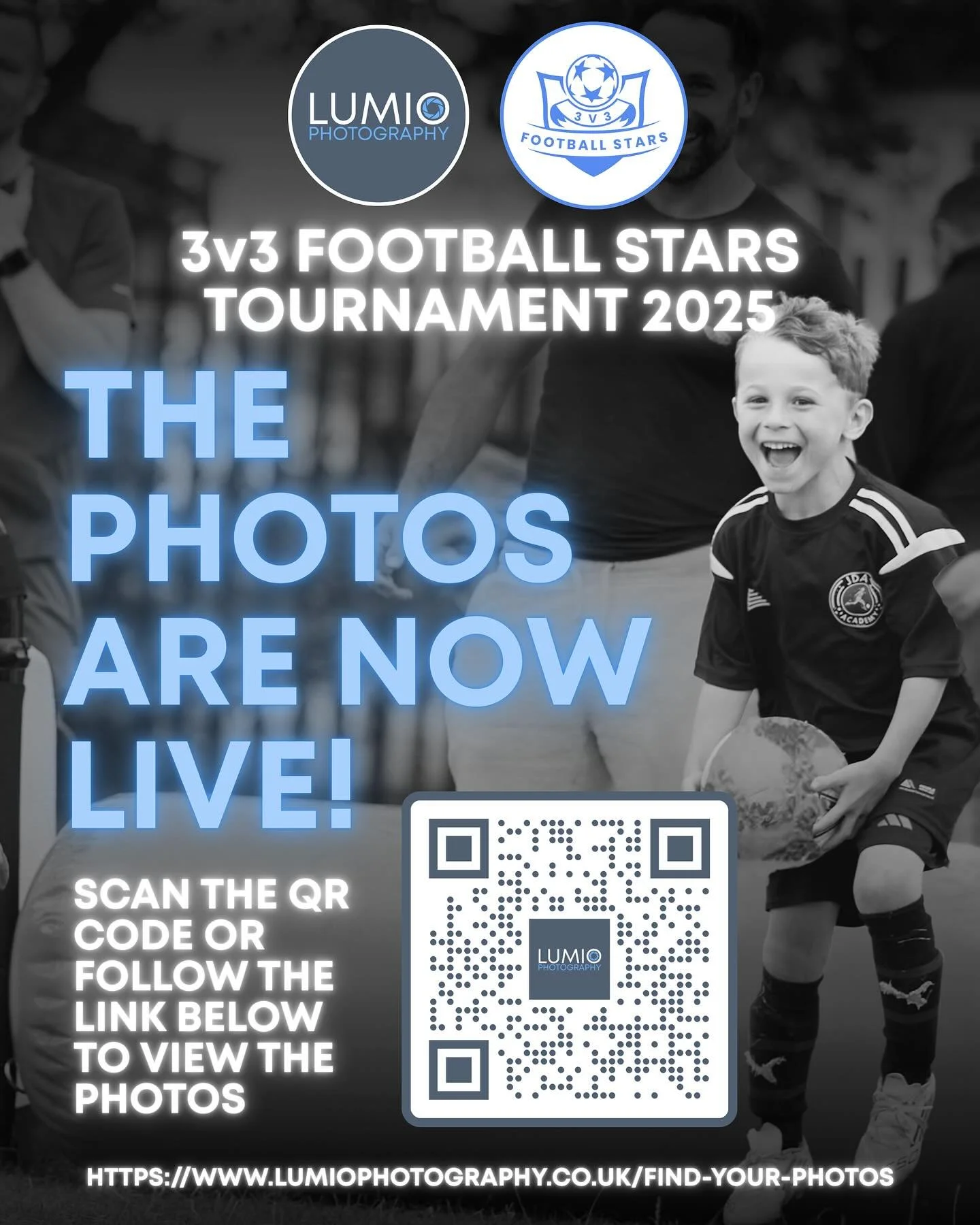 ⚡️ THEY&rsquo;RE LIVE! ⚡️

The official photos from the 3v3 Football Stars Tournament 2025 are now available to view and purchase!

📸 From big goals to beaming smiles, we&rsquo;ve captured the energy, passion and unforgettable moments from every mat