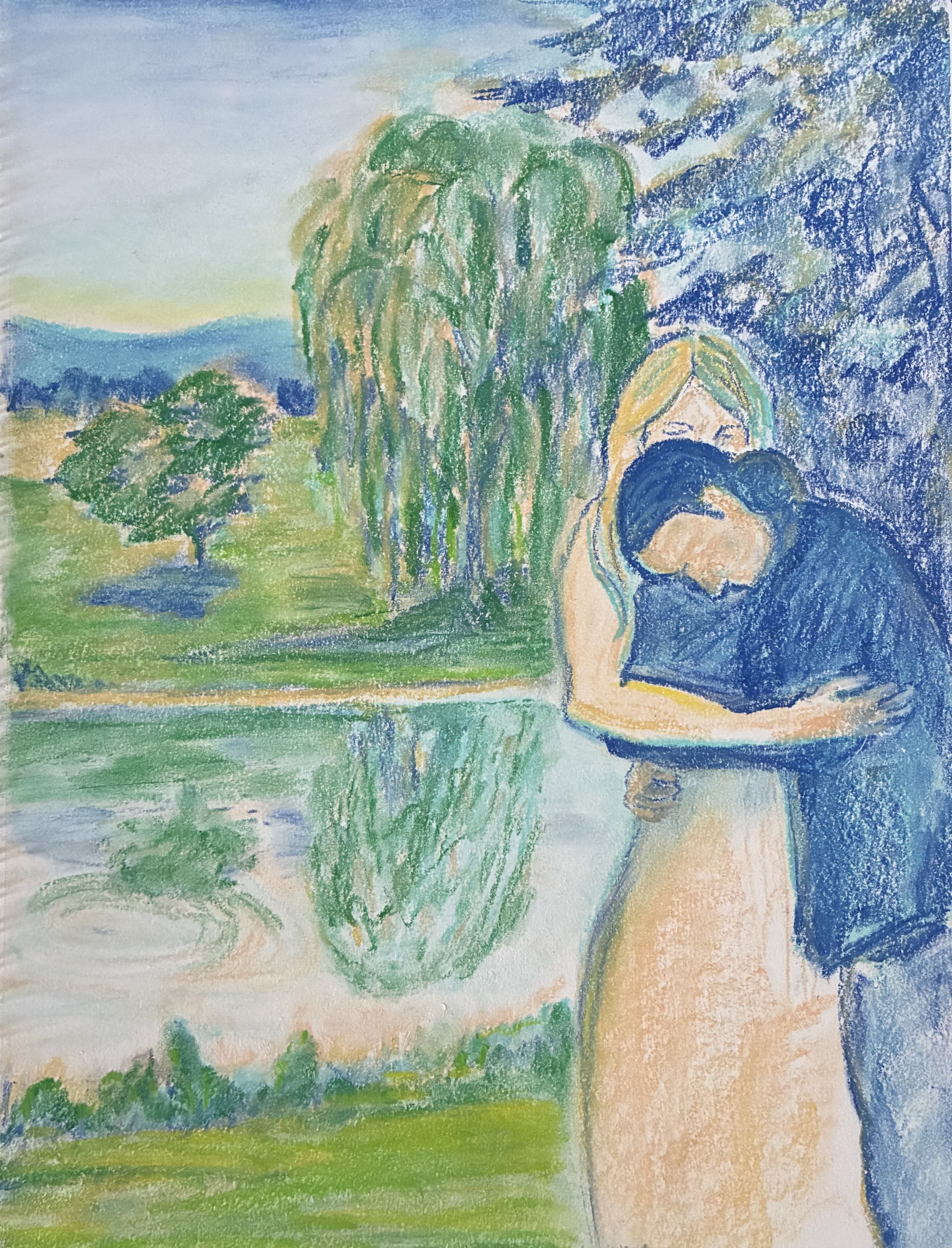 'weeping willow'
2026,
soft pastel on paper