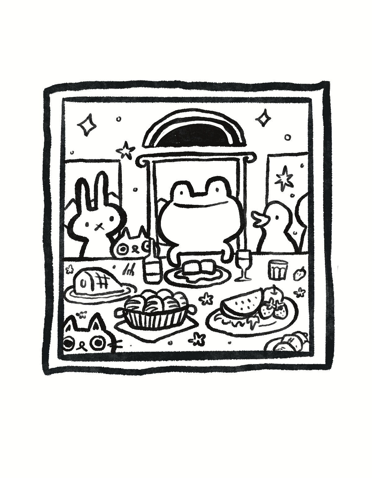 The Last Supper (until tomorrow) Sticker Card