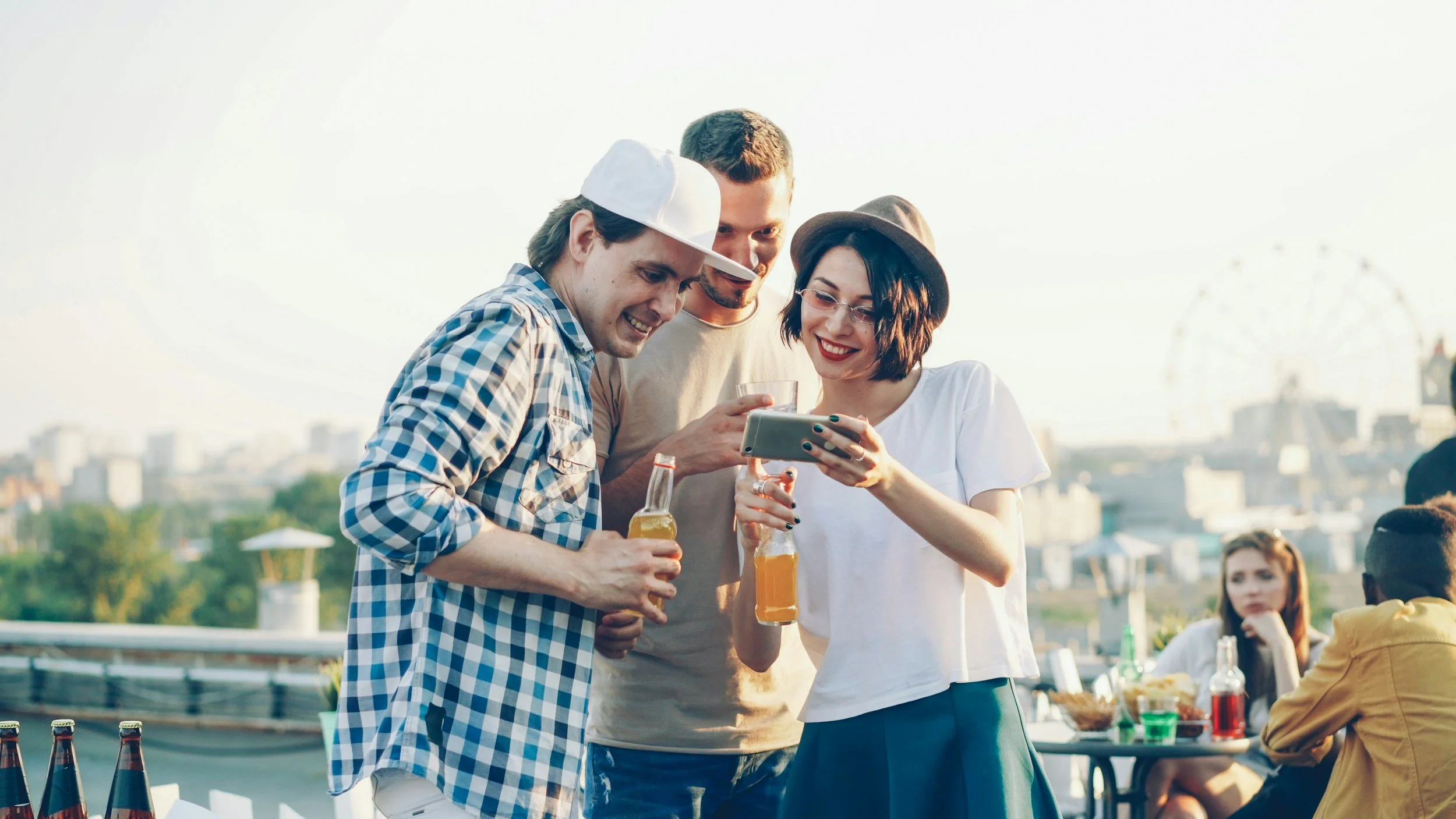 Friends having fun