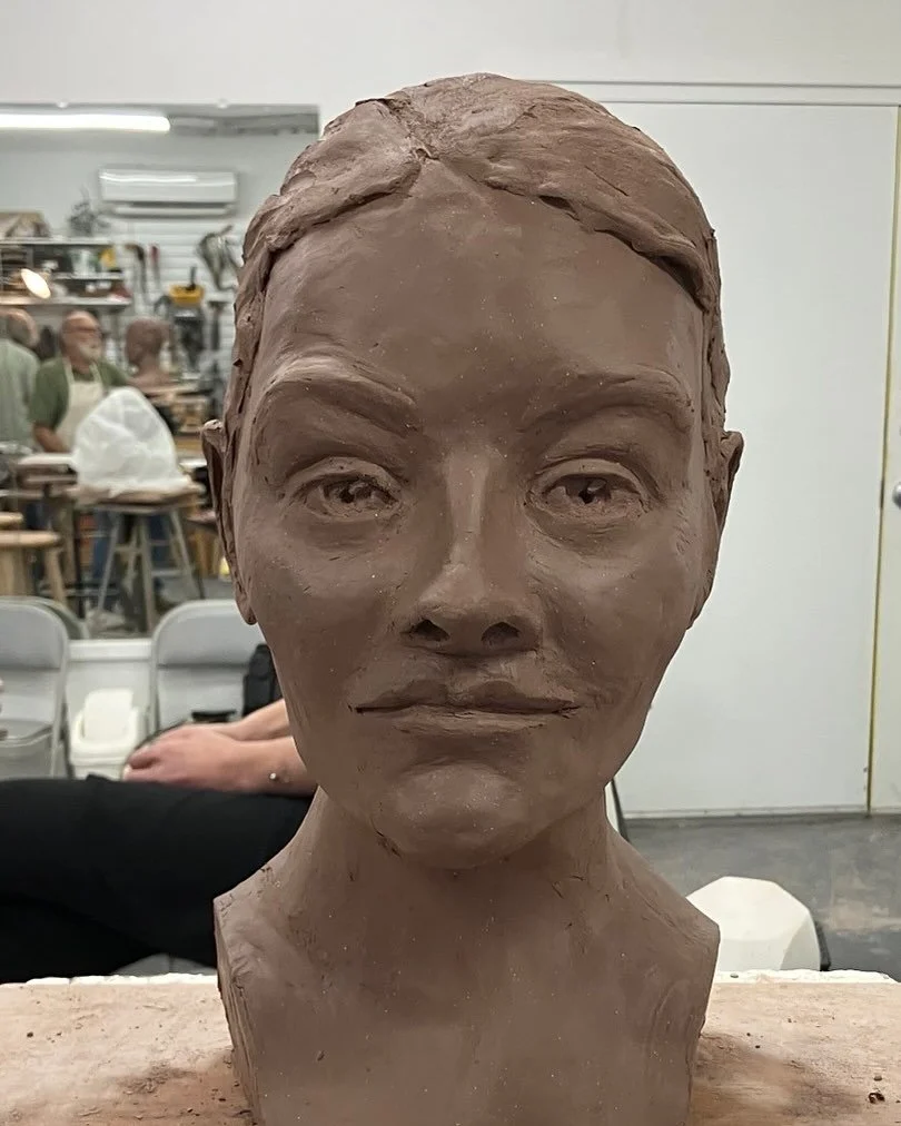 Life sized bust. My first time sculpting from a model. Learned so much. 🧡🙏🧡