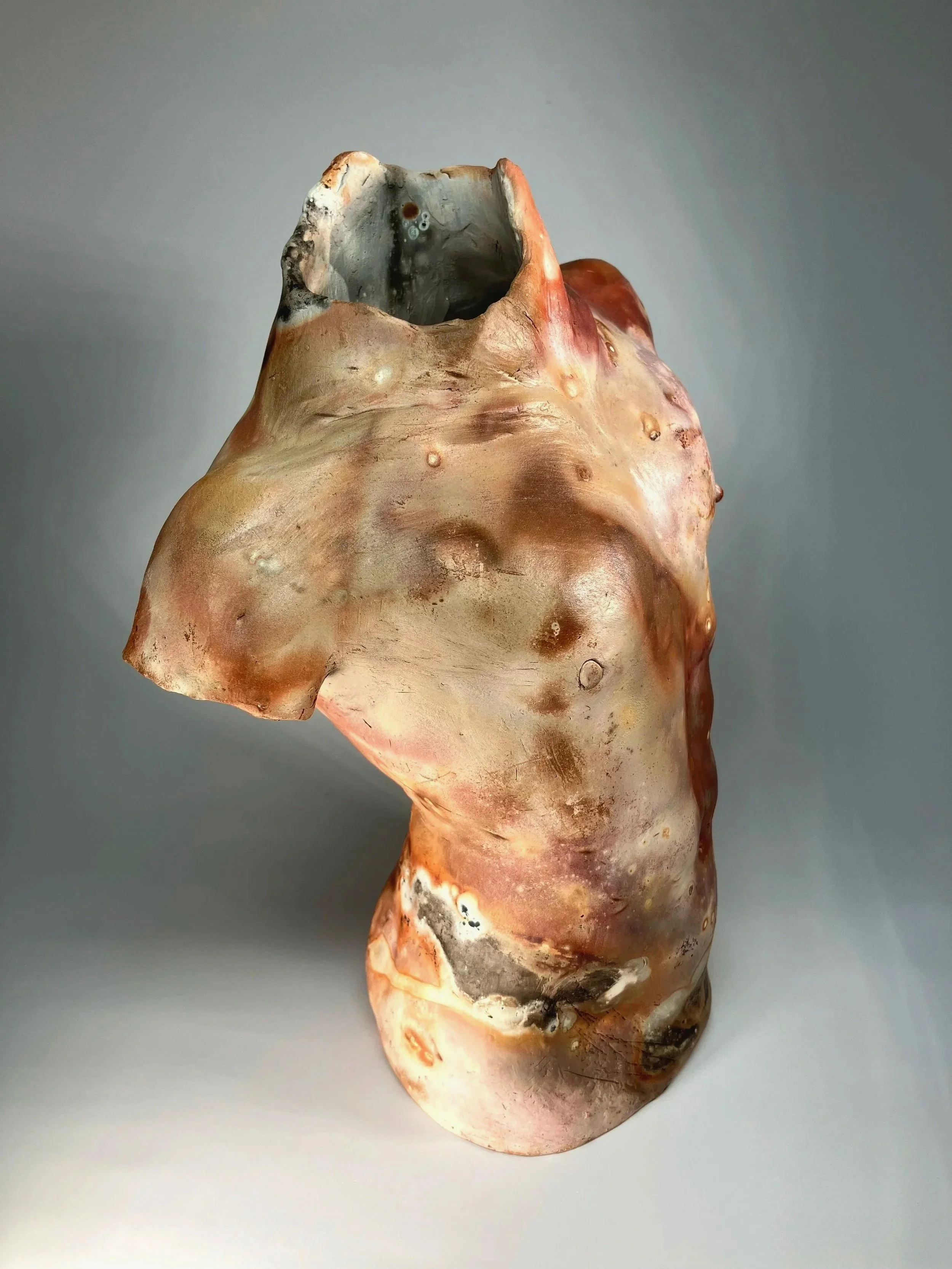 Male Torso (saggar fired)