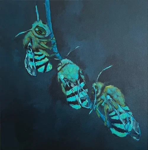 Blue Banded Bees by Leanne Booth