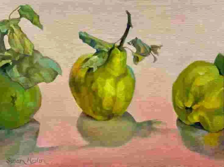 Susan Heslin - "Quince" - Oil on linen
