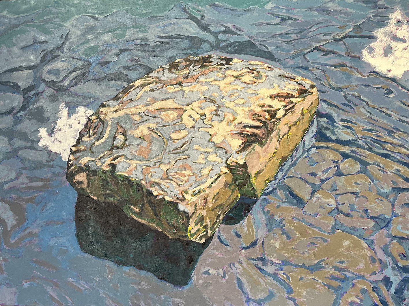 Float Rock Wingecarribe, oil on canvas, 910 x 1220mm.jpeg