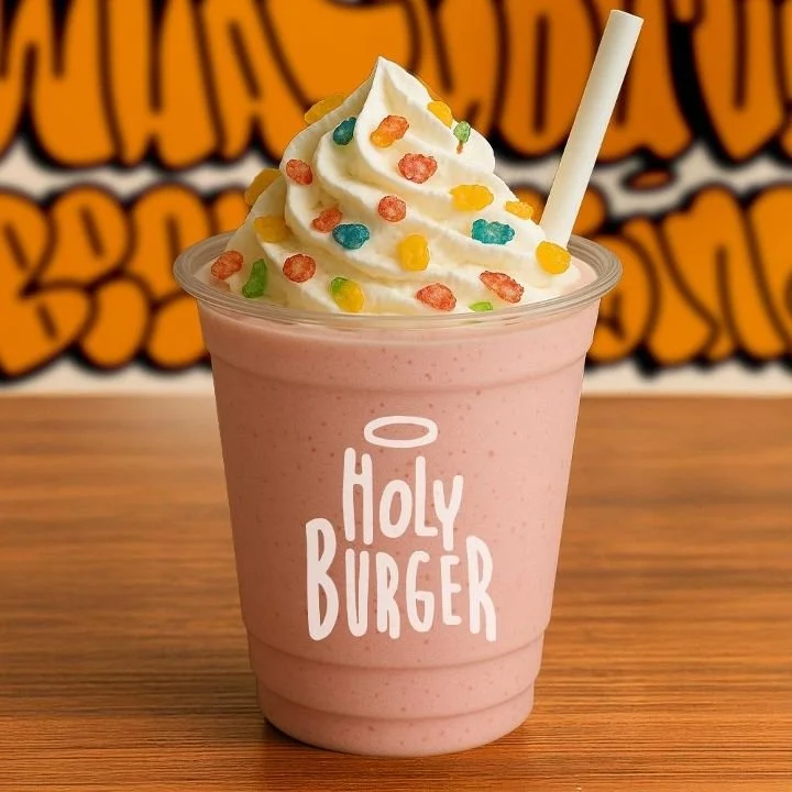 Fruity Pebbles Milkshake Has Arrived At Holy Burger!