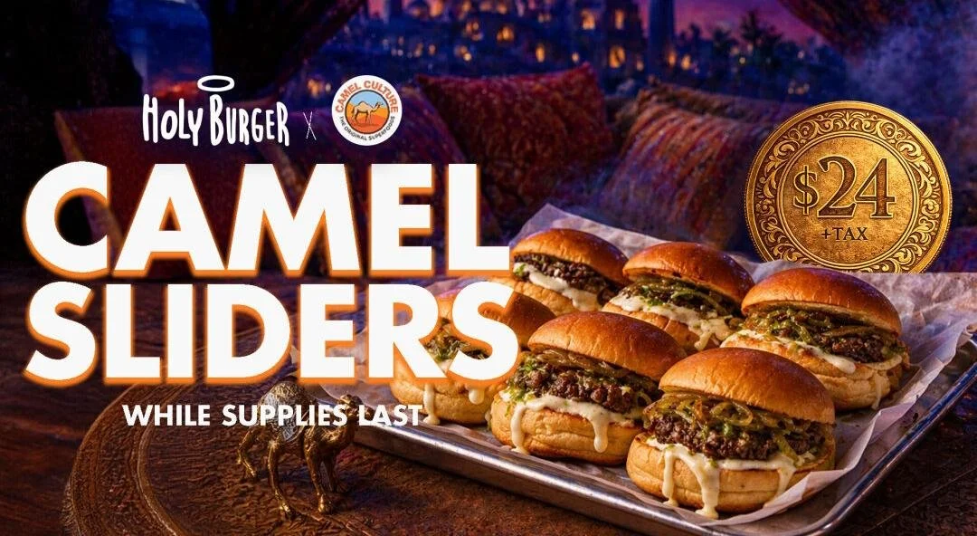 Camel Sliders By Holy Burger! The Best Burger In NYC For Slider Lovers And Late Night Cravings
