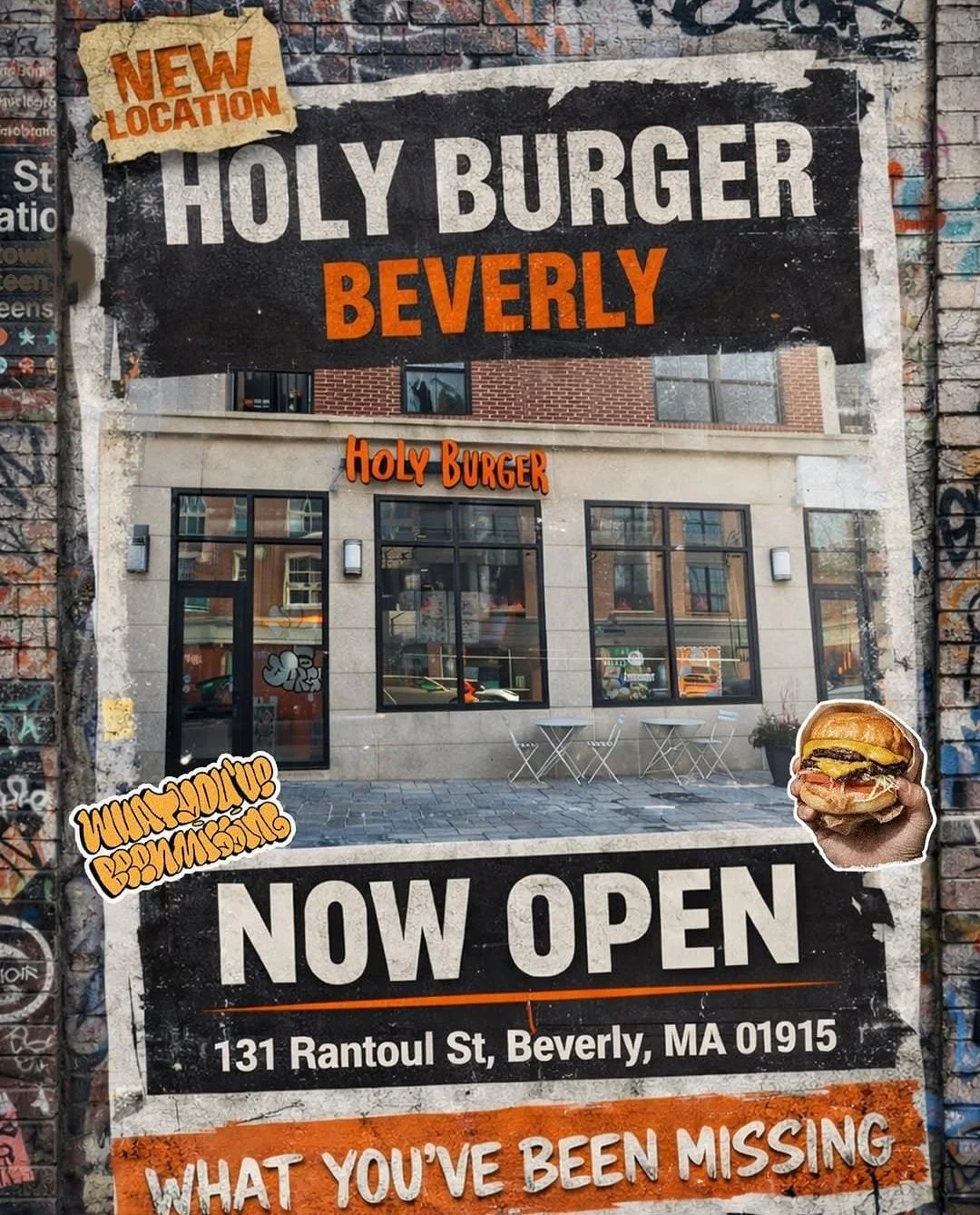 Holy Burger Is Now Open In Beverly, MA!