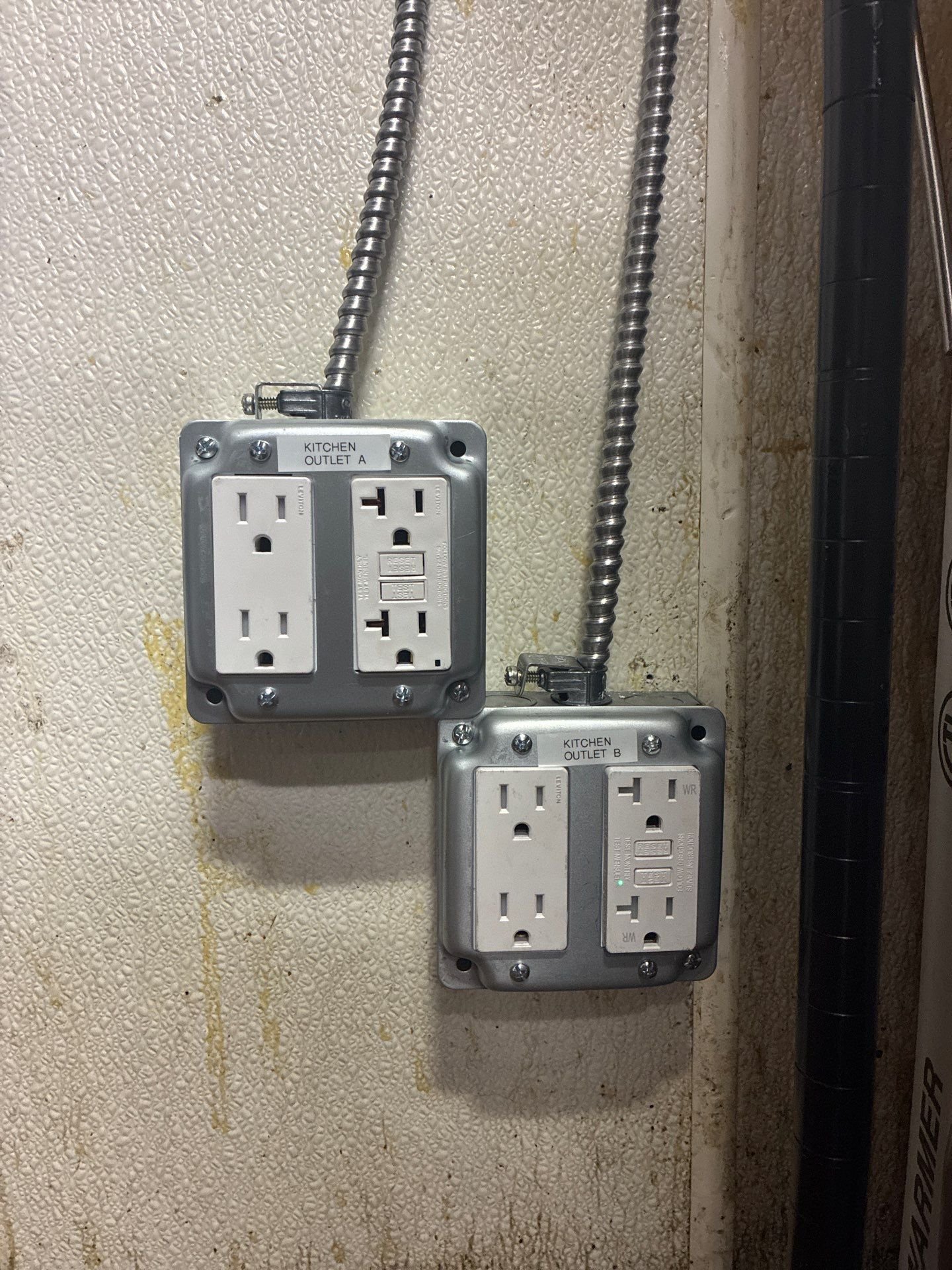 Dedicated circuits for restaurant appliances