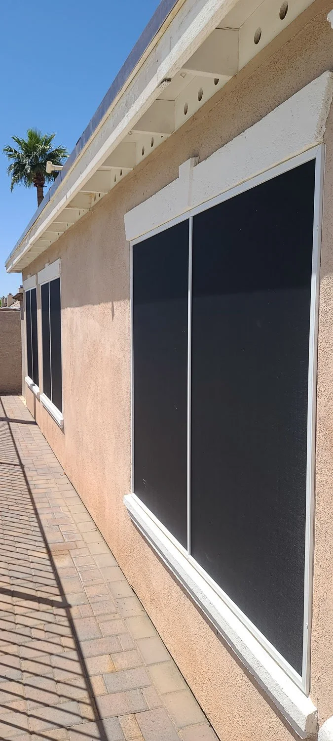Custom window shade screens in Phoenix, AZ.