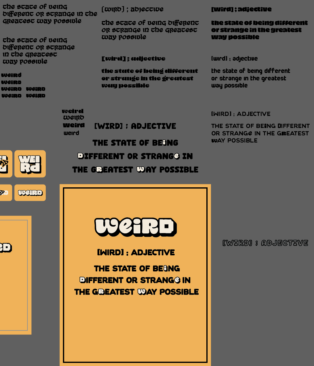 I felt the design was too clean in Illustrator and was missing a human touch.