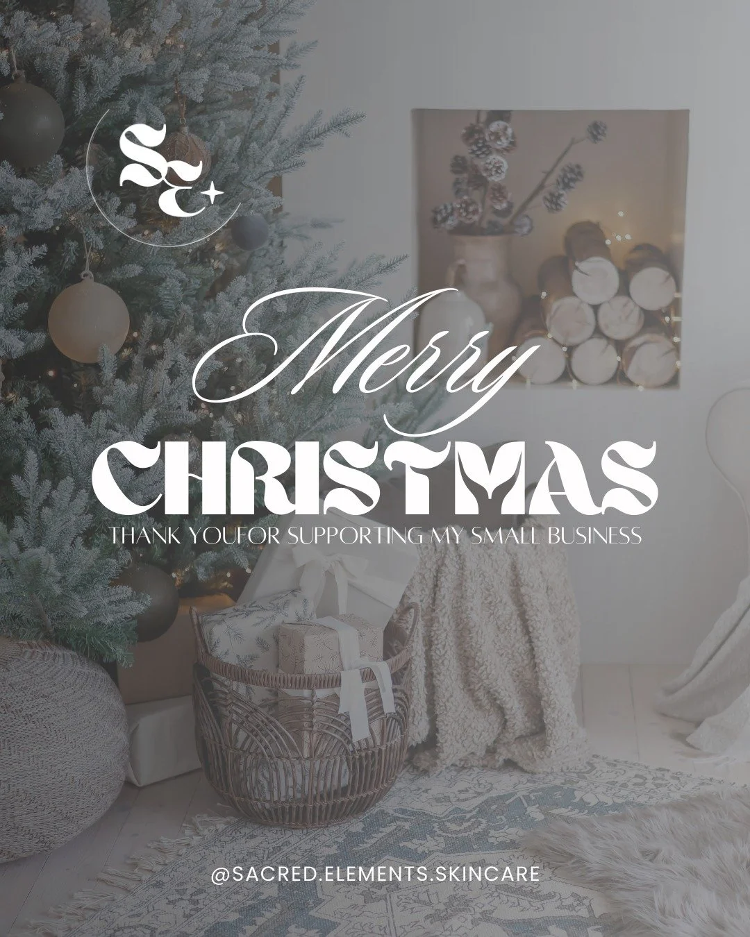 This season, I just want to pause and say thank you. 

Thank you for choosing Sacred Elements Skin + Reiki.
Thank you for trusting me, supporting my small business, sharing kind words, referrals, and showing up for yourself again and again. 

Every b