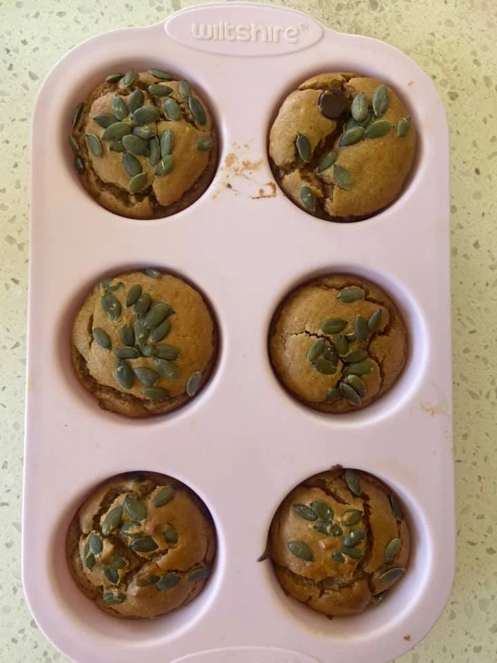 Spiced Sweet Potato + Apple Muffins