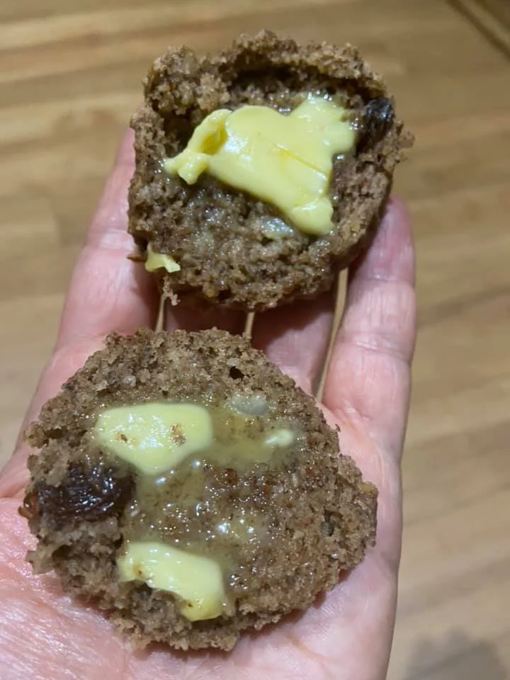 Banana + Almond Muffins