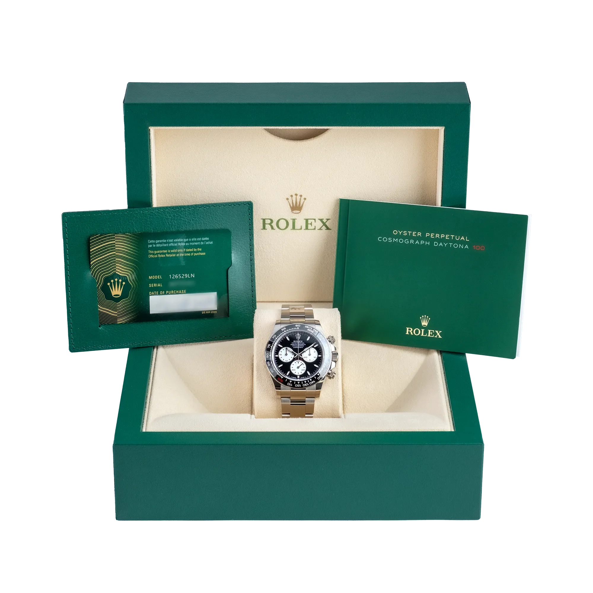 Set - Rolex Daytona Le Mans 126529LN White Gold Black.webp