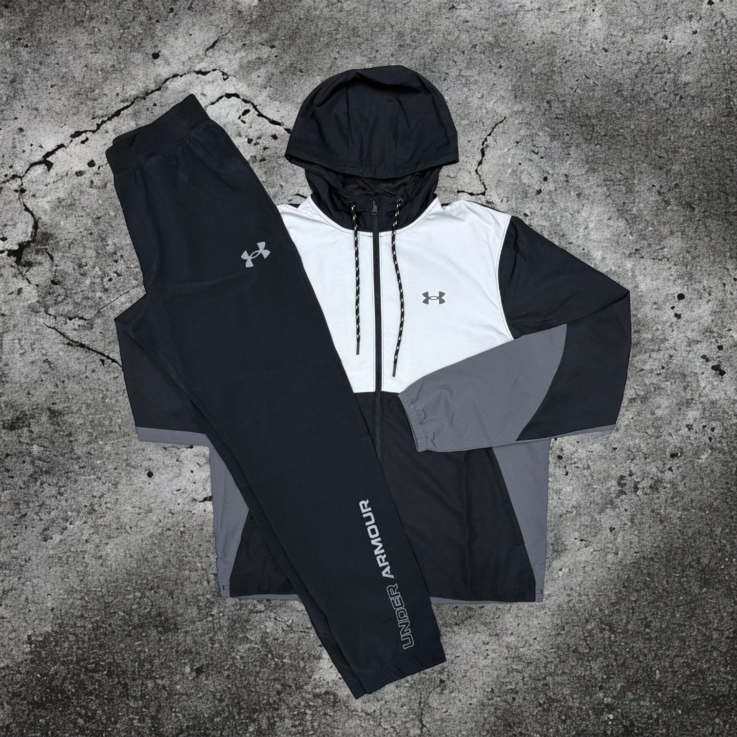 Under Armour Tracksuit (Black/Grey/White)