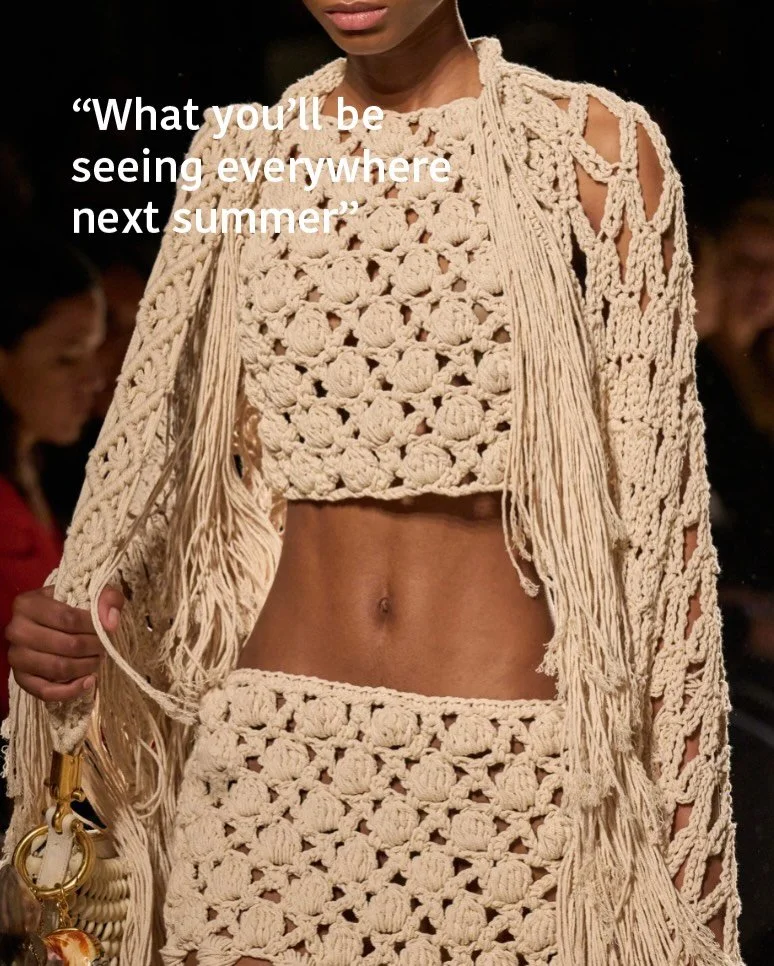 Statement knitwear is evolving to become softer yet more of a statement with a quiet rise in handcrafted energy.

It&rsquo;s about colour &amp; character: proportion, texture and those small details that give a piece personality.

These are the early