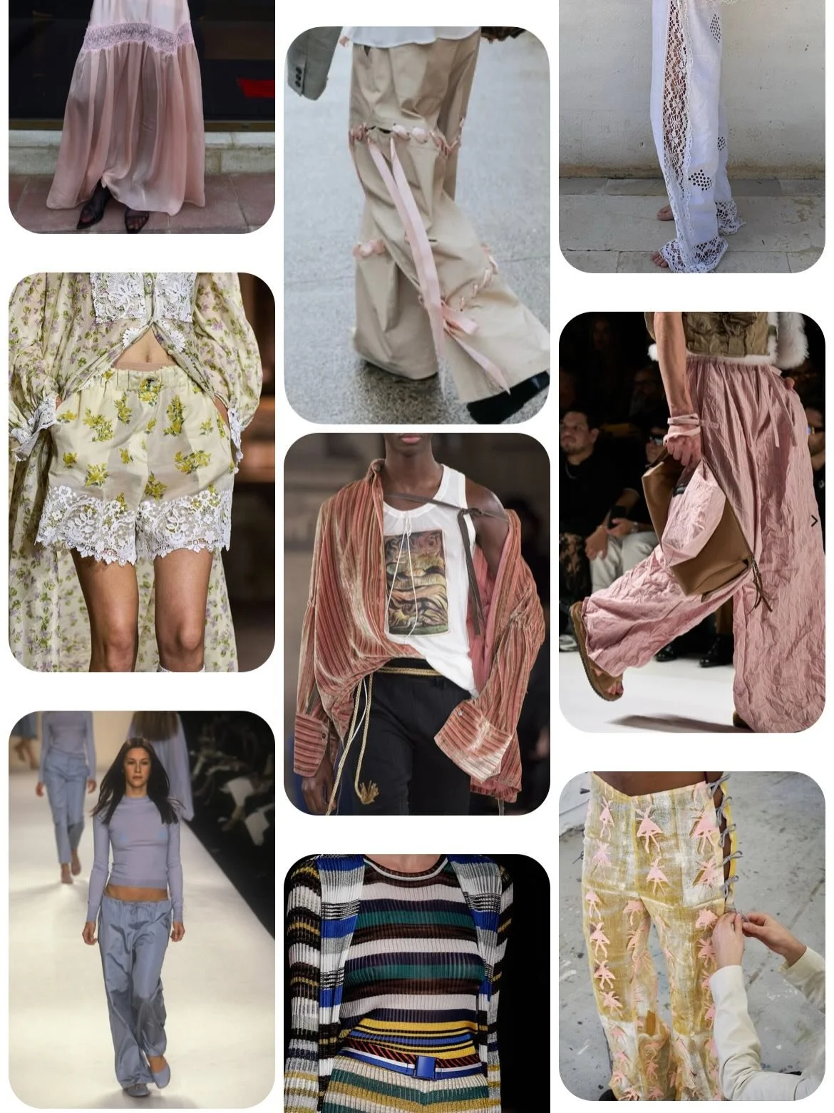 A moment for texture &amp; fabric mixing on the moodboard.

It&rsquo;s the detail that brings balance.. hard and soft, structure and ease.. giving the range more dimension.