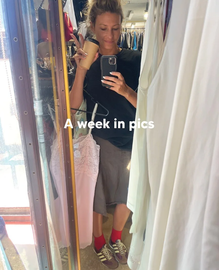 A week in pics. 

If it looks like I spent most of the week hunting down inspiration, samples and colour swatches in Opp shops, it&rsquo;s because I did.