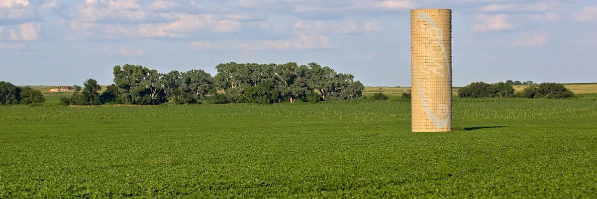 Silo near Lincoln, KS