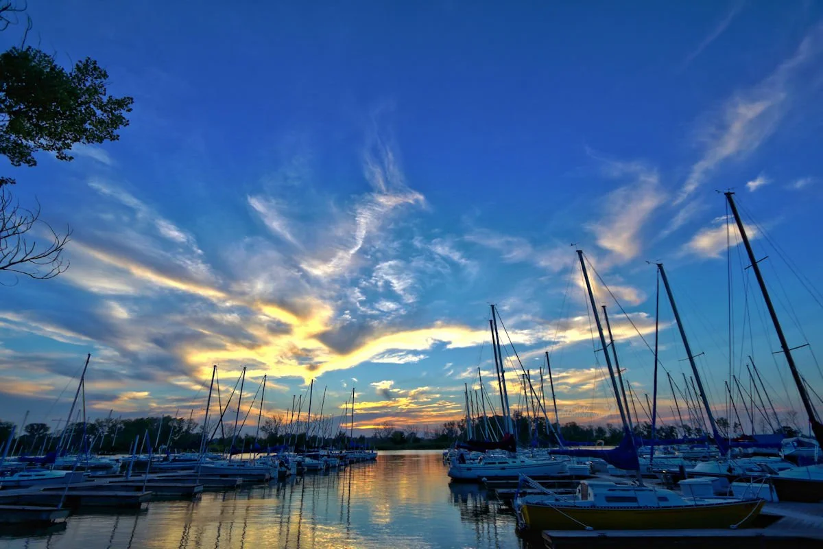 Sunset at Ninnescah Sailing - Cheney SP, KS