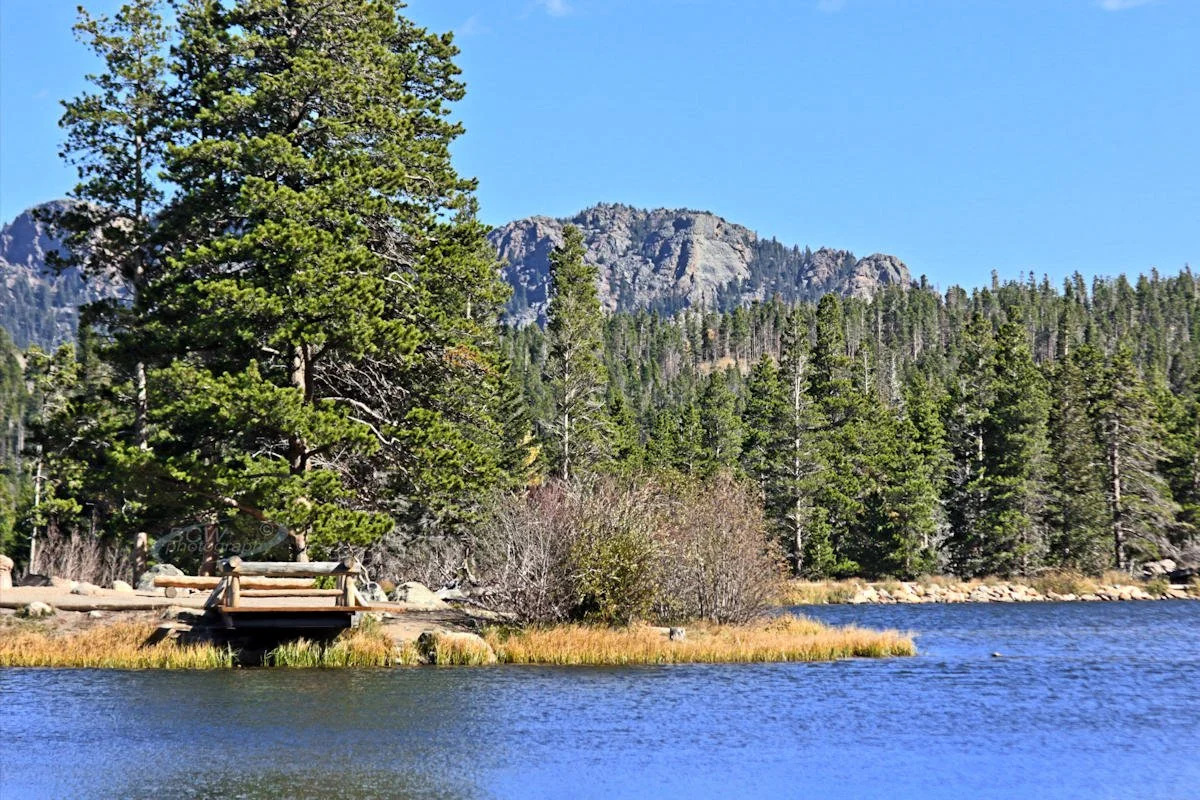 Dock on Sprague Lake - Rocky Mtn NP, CO