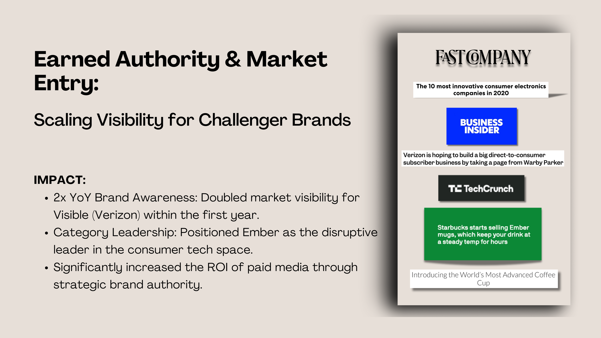 Case study: Doubling market visibility and positioning Ember as a disruptive leader in consumer technology.