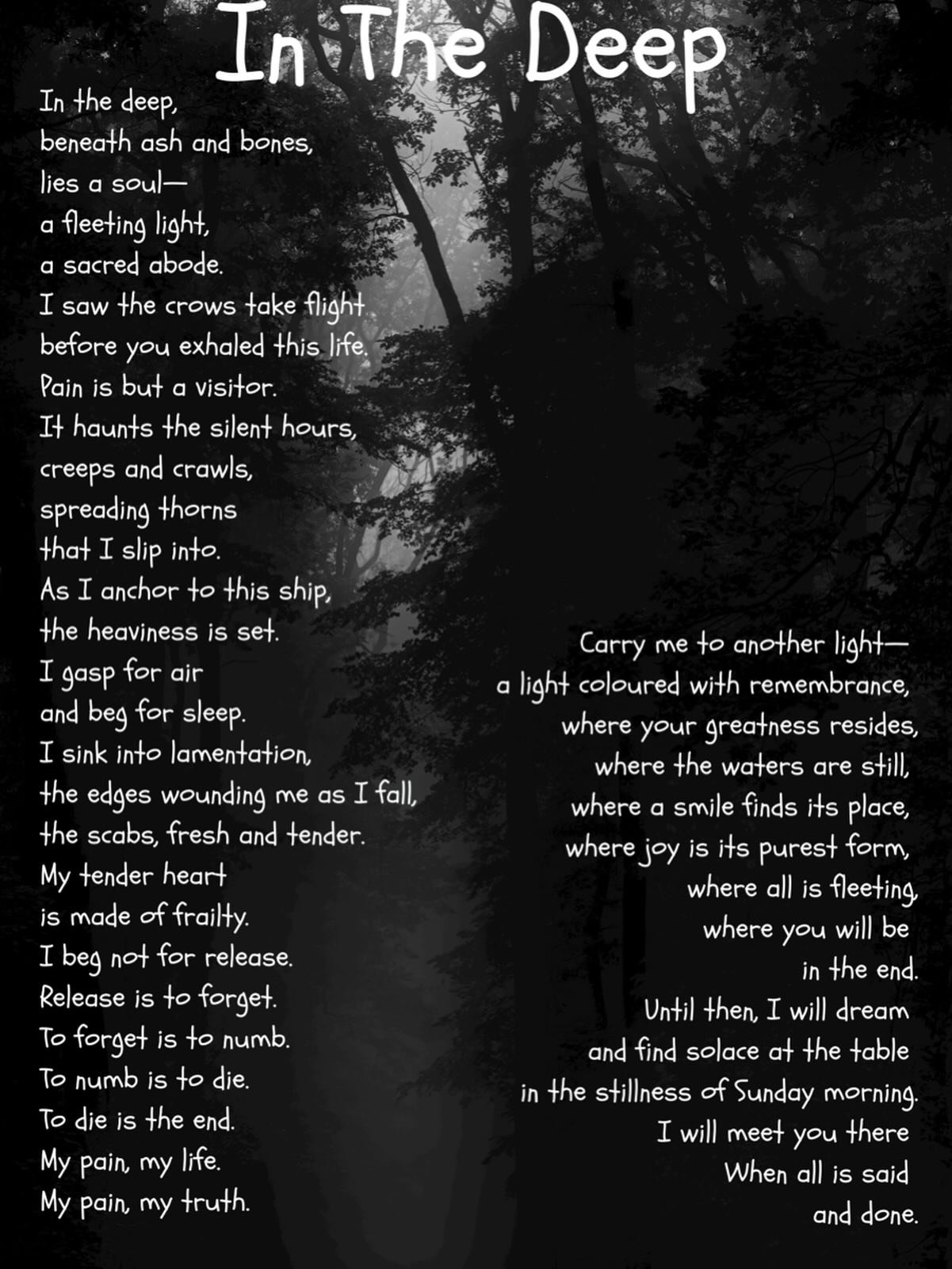 I will@meet you there, when all is said and done #writersofinstagr&aacute;m #grief #poetry