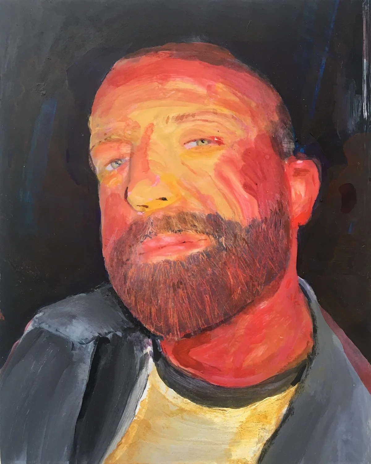 A portrait in progress