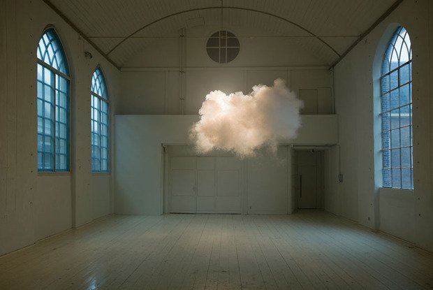 An Artist Conjures Real-Life Clouds Inside the Gallery