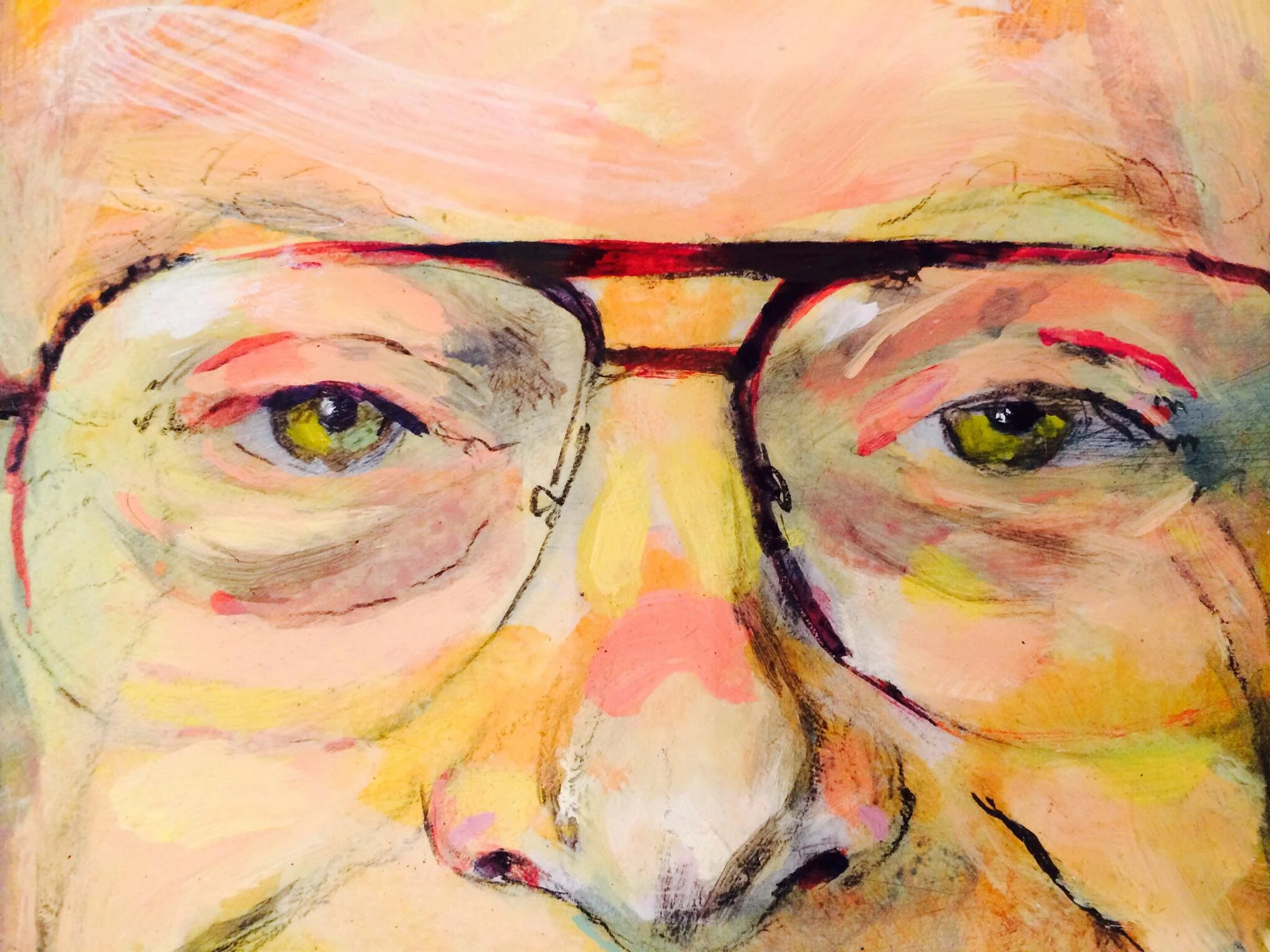 8 hours straight in studio on portrait commission. Tired. Satisfied. (This is just a detail).