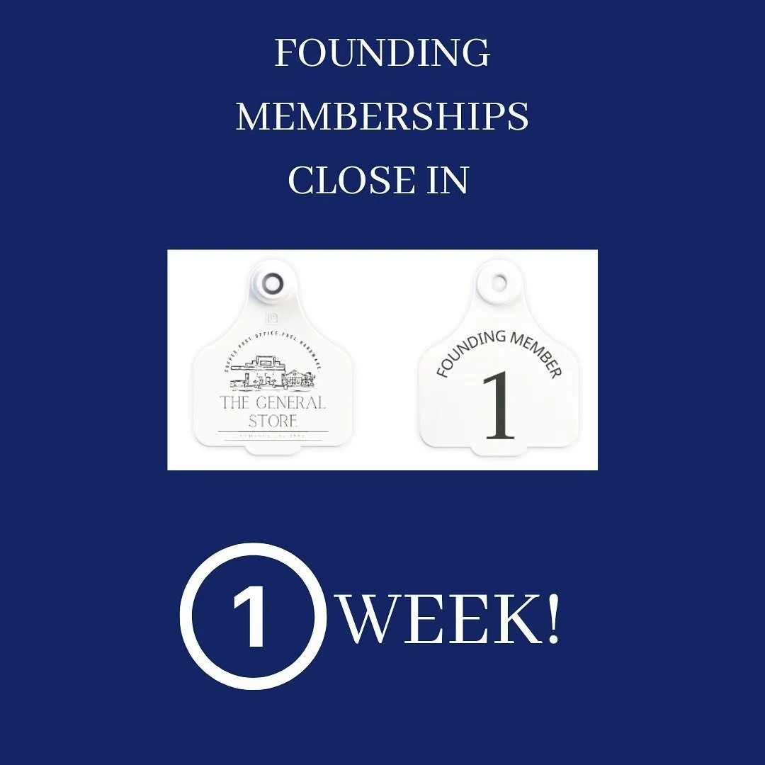 1 week until Founding Memberships close.
We need you 🫵 to bring this initiative 👇alive.
#saveourstore #thegenralstorecumnock #cumnocknsw