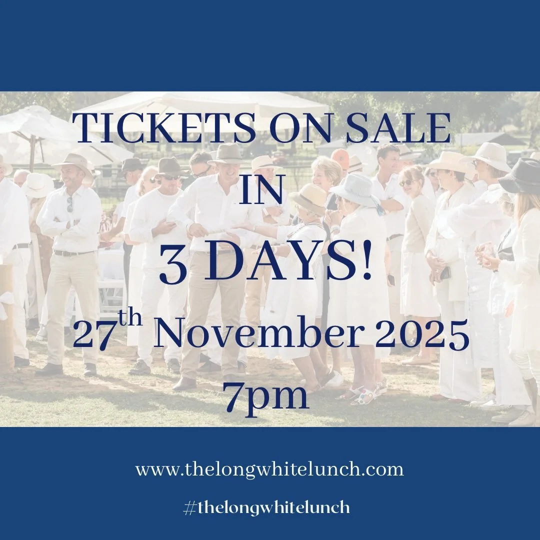 Ticket sales are almost here!

You&rsquo;ll be able to find purchase links on our social media channels and on our website: www.thelongwhitelunch.com.

#thelongwhitelunch #ticketsalescomingsoon #cumnocknsw #orangefoodweek #togetherorange360 #dicoverc
