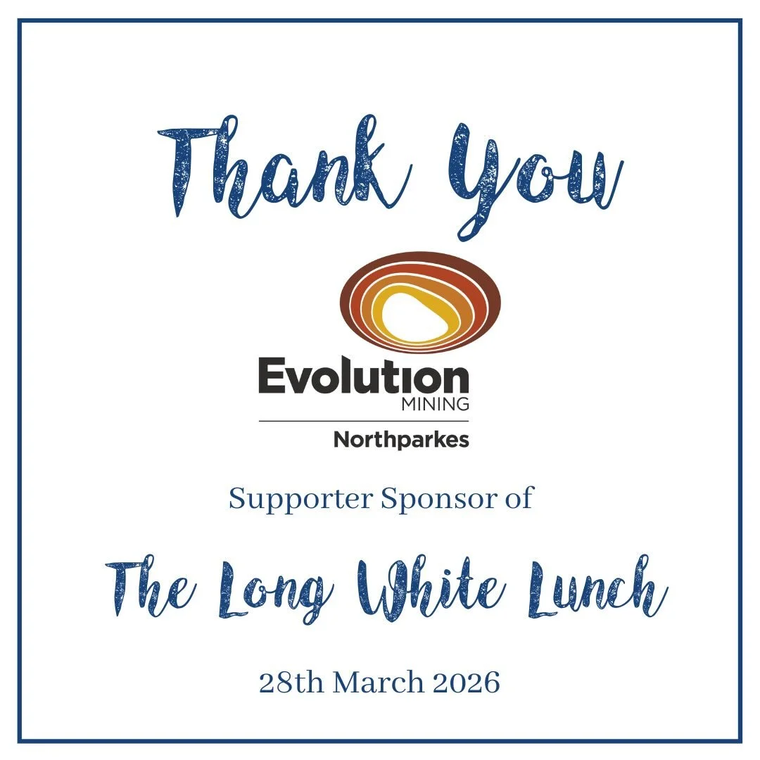 A sincere thank you to Evolution Mining Northparkes Operations for being a valued sponsor of our 2026 Long White Lunch. 

From humble beginnings, Evolution Mining has grown into a globally relevant gold mining business, with a strong reputation for d
