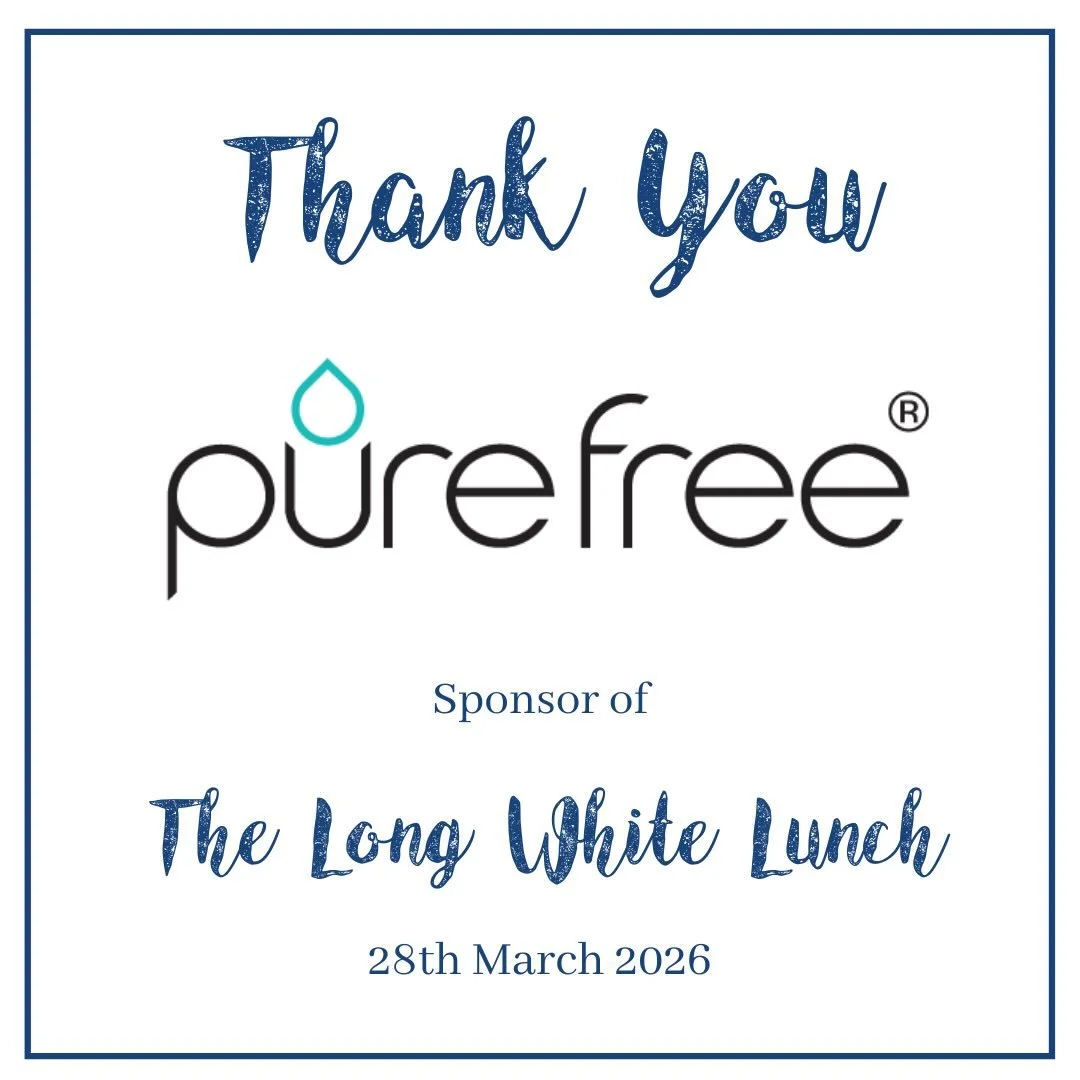 We&rsquo;re so grateful to have @purefreebottles back on board as a sponsor of The Long White Lunch for another year! 🙌🤍

As a fundraising event supporting our local community organisations, it means so much to partner with brands that genuinely ca