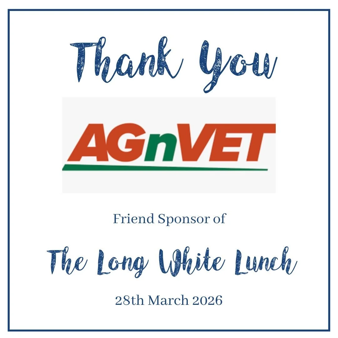 Thank you to AgnVet Cumnock for jumping on board as a friend sponsor! We are thrilled to AgnVet on board as a sponsor once again. 

#thelongwhitelunch2026 #friendsponsors #cumnocknsw #communityfundraiser #agnvetcumnock