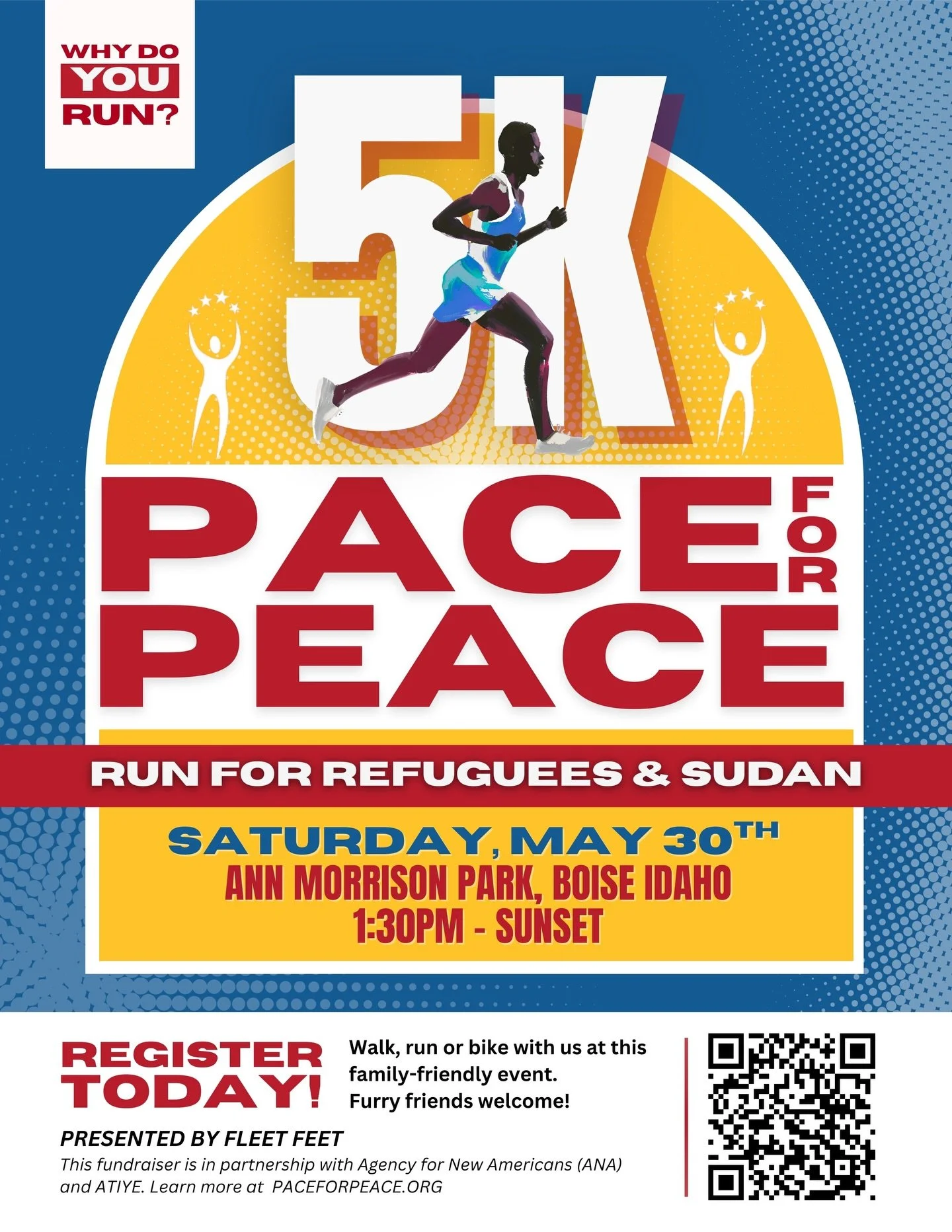ITS OFFICIAL 🎉 
Our spring RUN FOR REFUGUEES is back! 
In collaboration with @agencyfornewamericans and @atiyecharityassociation this 5K supports refugees in IDAHO and SUDAN

SIGN UP NOW, LINK IN BIO