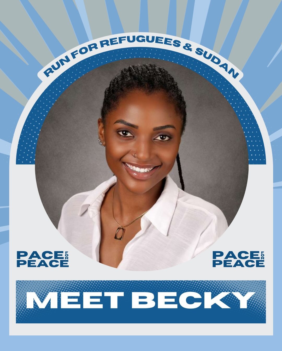 Meet our intern, Becky! Happy to have her as part of the team! #paceforpeace5k