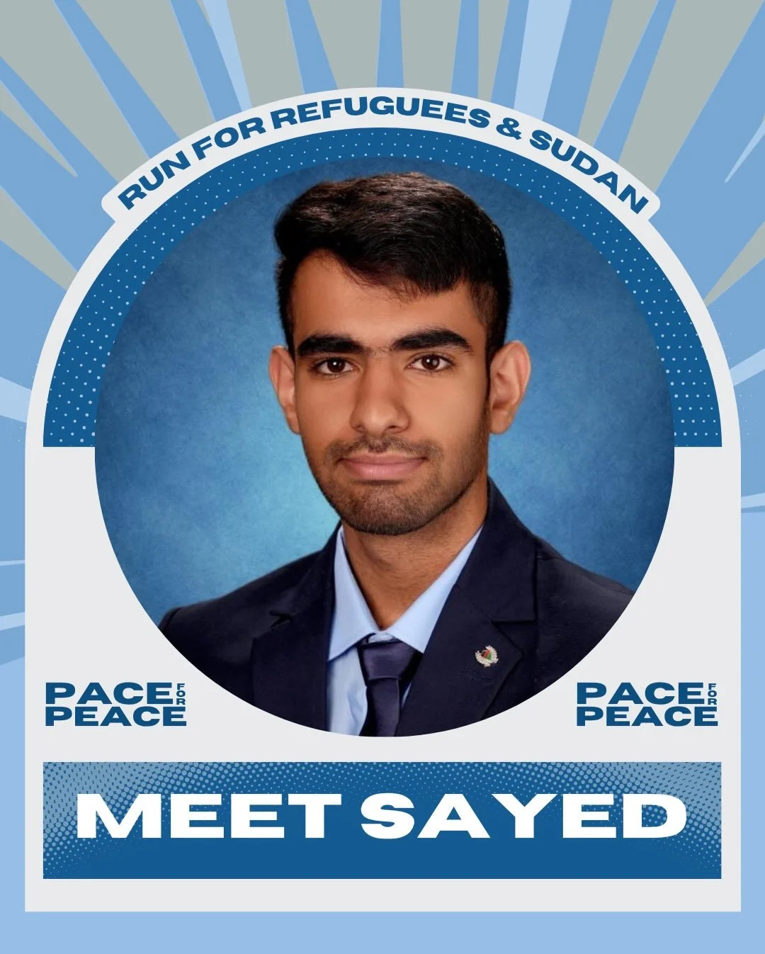 Meet our team member, Sayed! He&rsquo;s a global studies student at BSU graduating this May and it&rsquo;s also his birthday 🎂 🎉! He&rsquo;s helped make so much possible for our team. #paceforpeace5k #paceforpeace