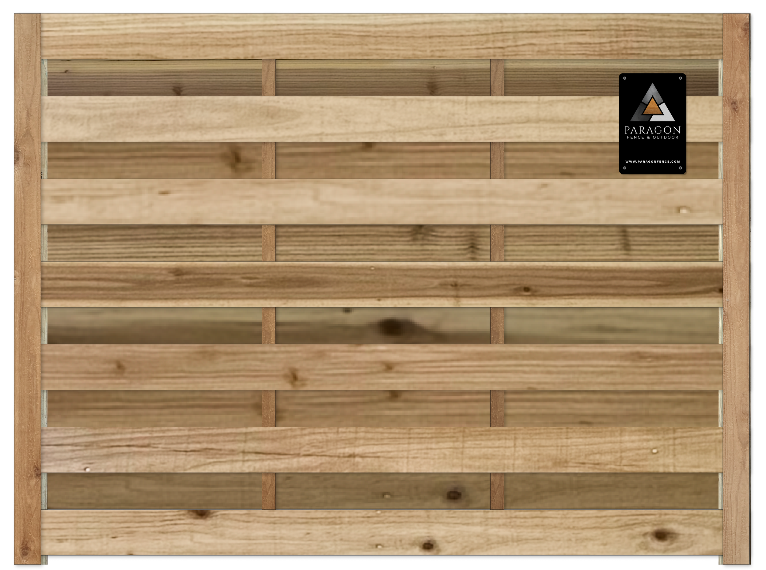  Essential materials:  Includes 5/8”×6" Japanese cedar pickets, treated pine posts, and basic hardware