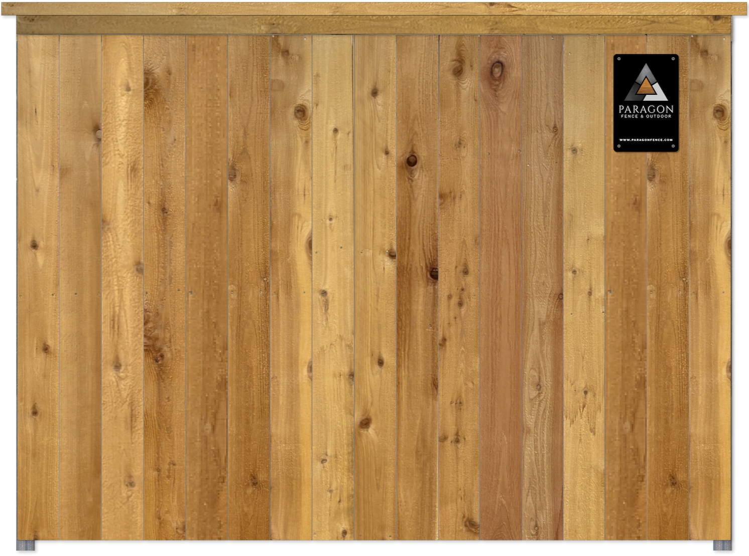  Upgrade option:  Includes a 2x6 cedar cap with trim for a more finished look