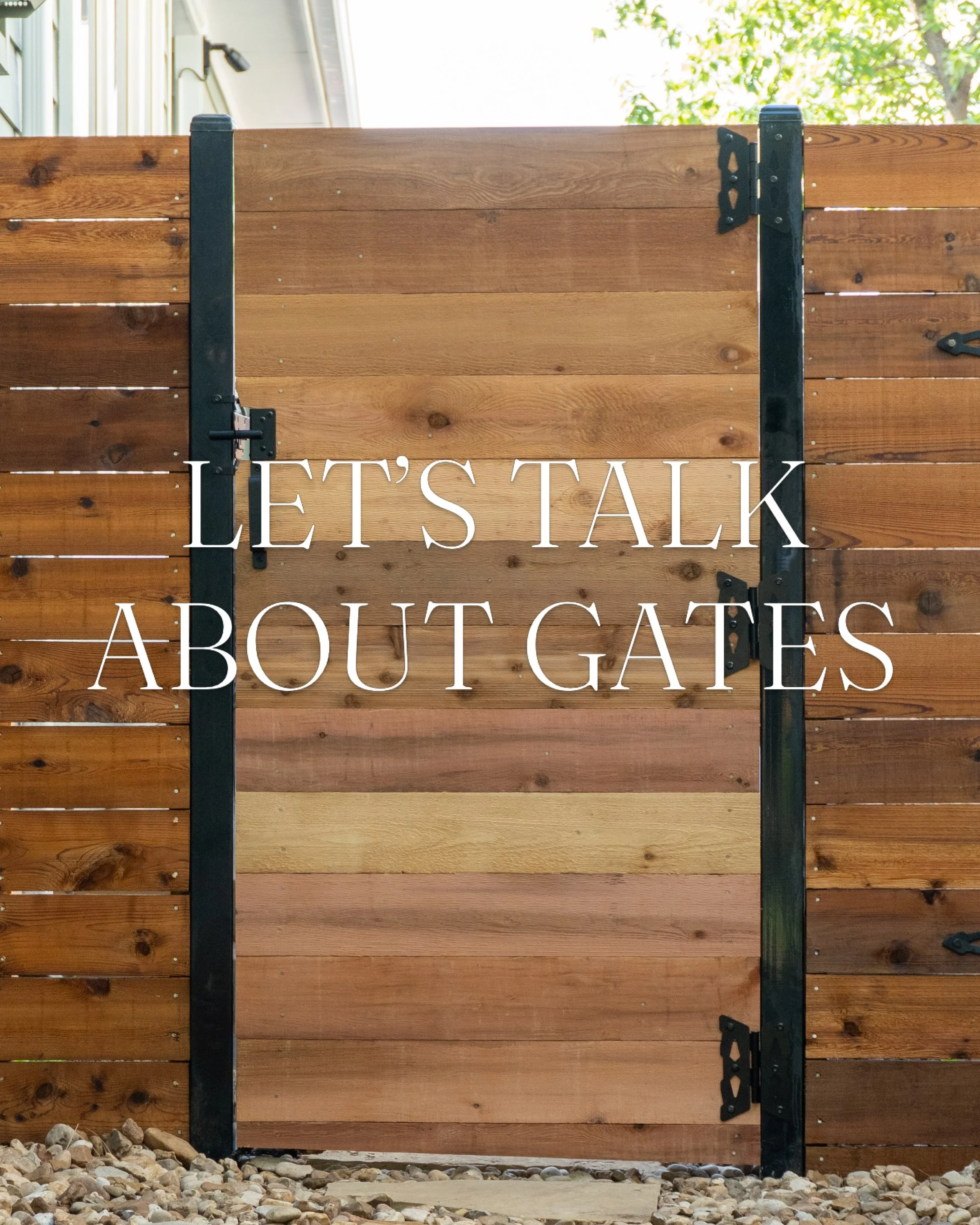We&rsquo;ve had quite a few requests for gates lately, so we figured it was the perfect time for a little camera roll dump. 

Gates can be so much more than a way in and out. From sleek, modern designs to custom details, there are so many ways to mak