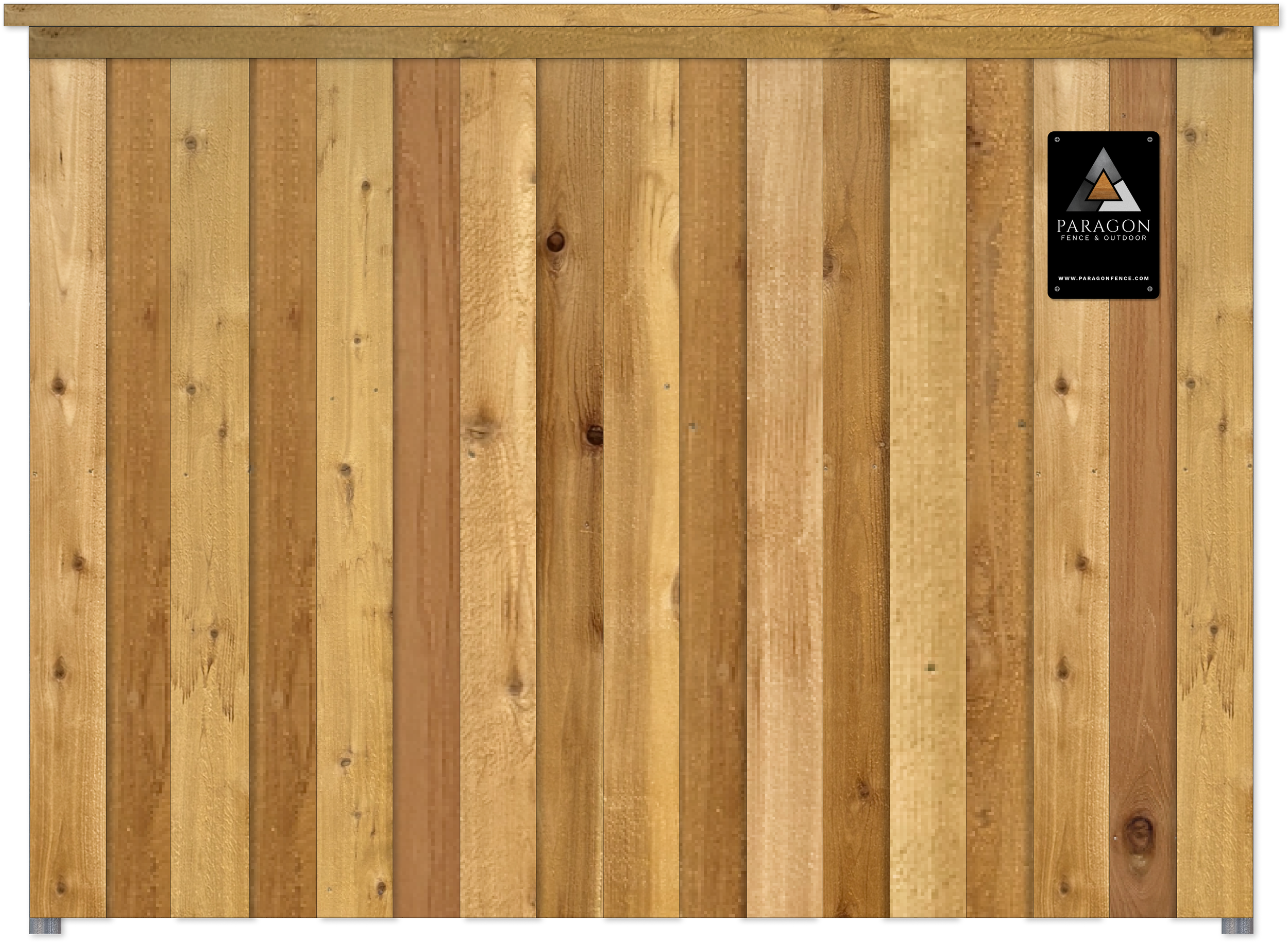  Upgrade option:  Includes a 2x6 cedar cap with trim underneath for a more finished look