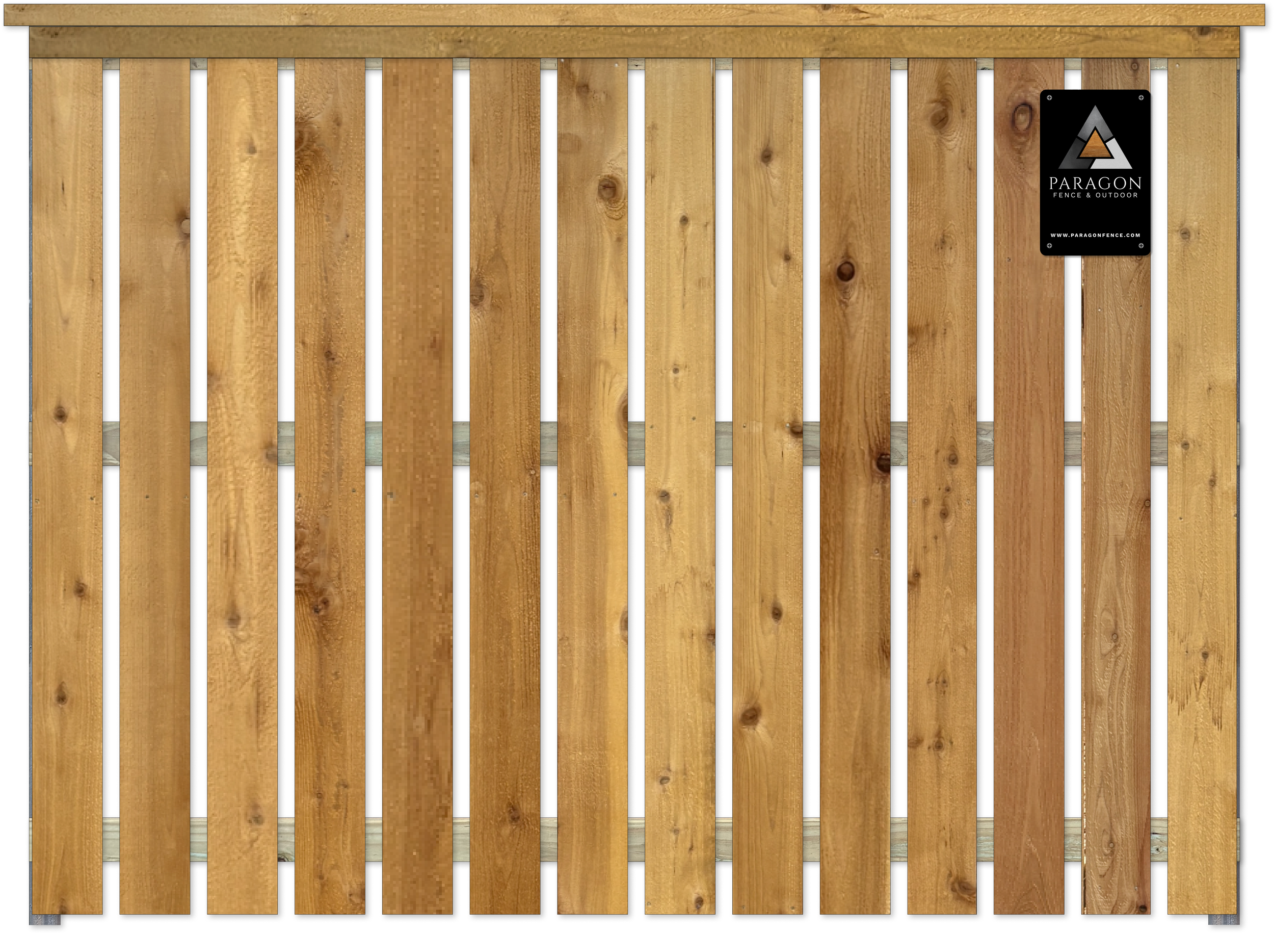  Upgrade option:  Includes a 2x6 cedar cap with trim underneath for a more finished look