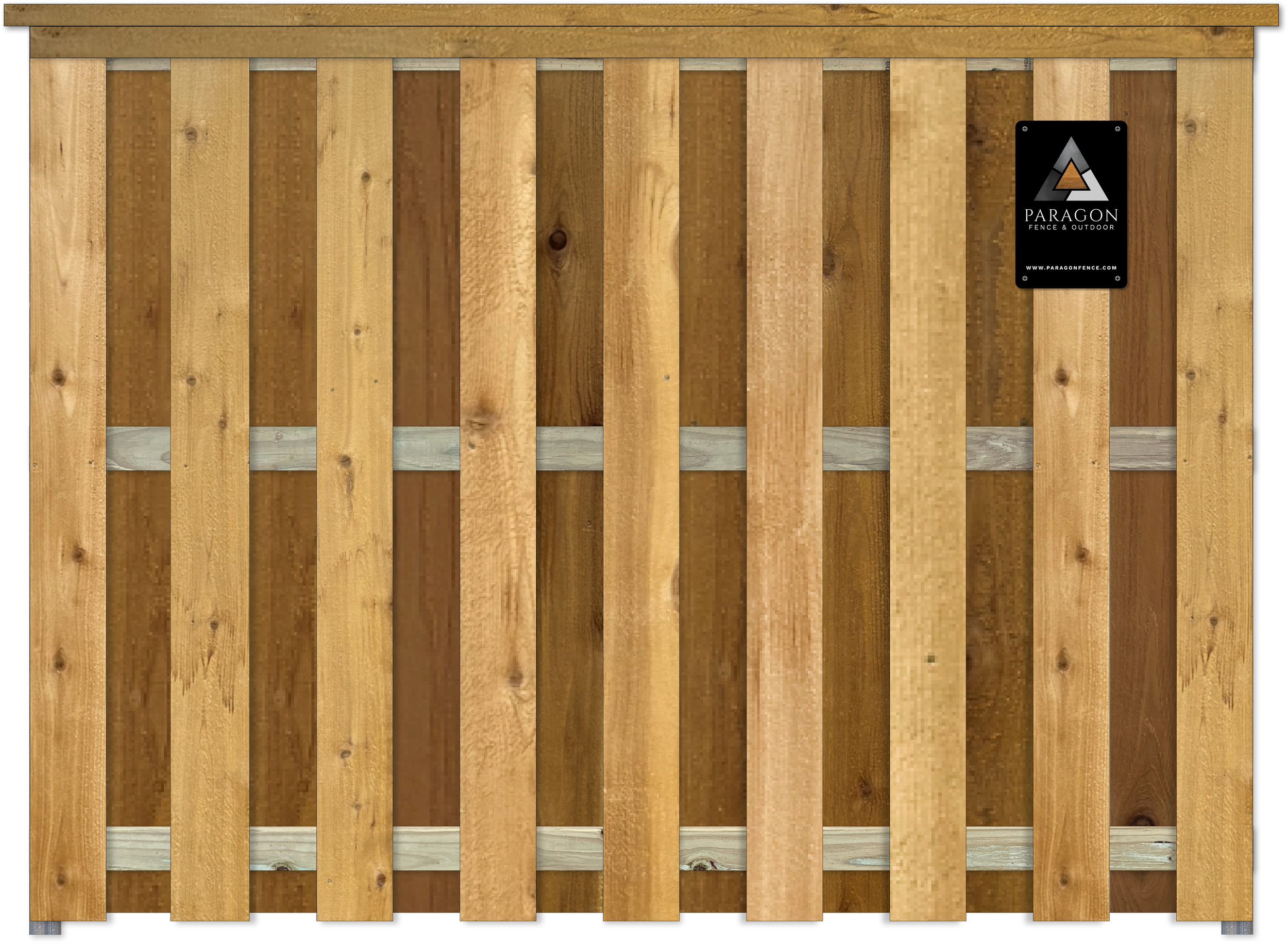  Upgrade option:  Includes a 2x6 cedar cap with trim underneath for a more finished look